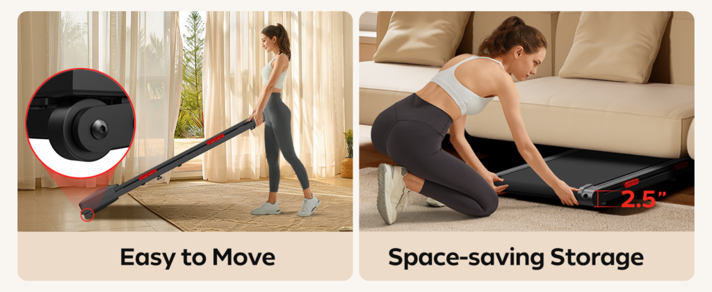 CURSOR FITNESS - Easy to Move, Space-saving Storage