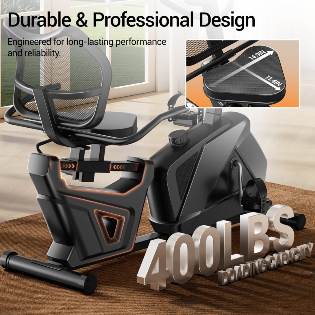 CURSOR FITNESS Recumbent Exercise Bike for home gym