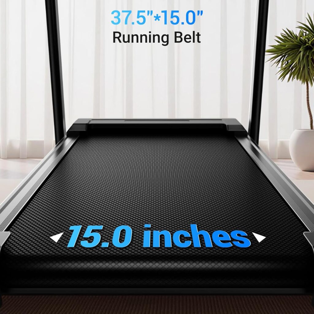 CURSOR FITNESS Treadmill with Shock-Absorbing Running System