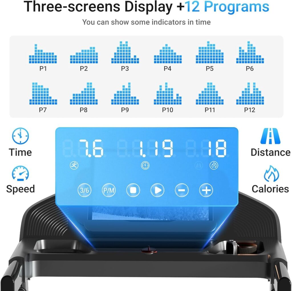 CURSOR FITNESS Treadmill 12 programs